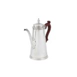 An Elizabeth II sterling silver coffee pot, London 1978 by Bryan Savage