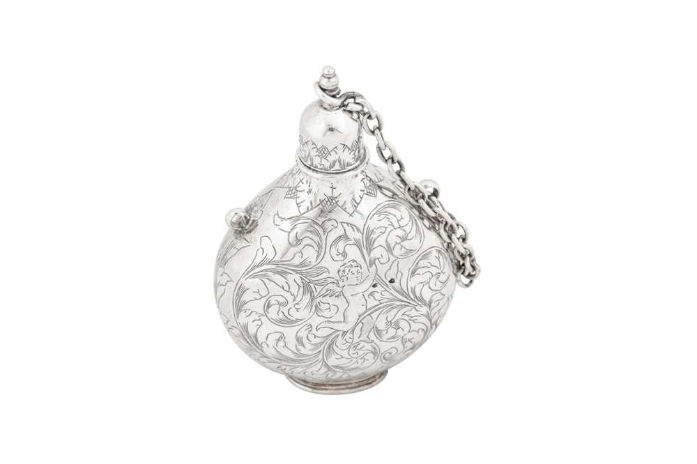 A Charles II late 17th century unmarked silver scent or casting bottle, circa 1680 - Image 3 of 3