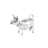 A George V sterling silver cow creamer, London 1935 by HF