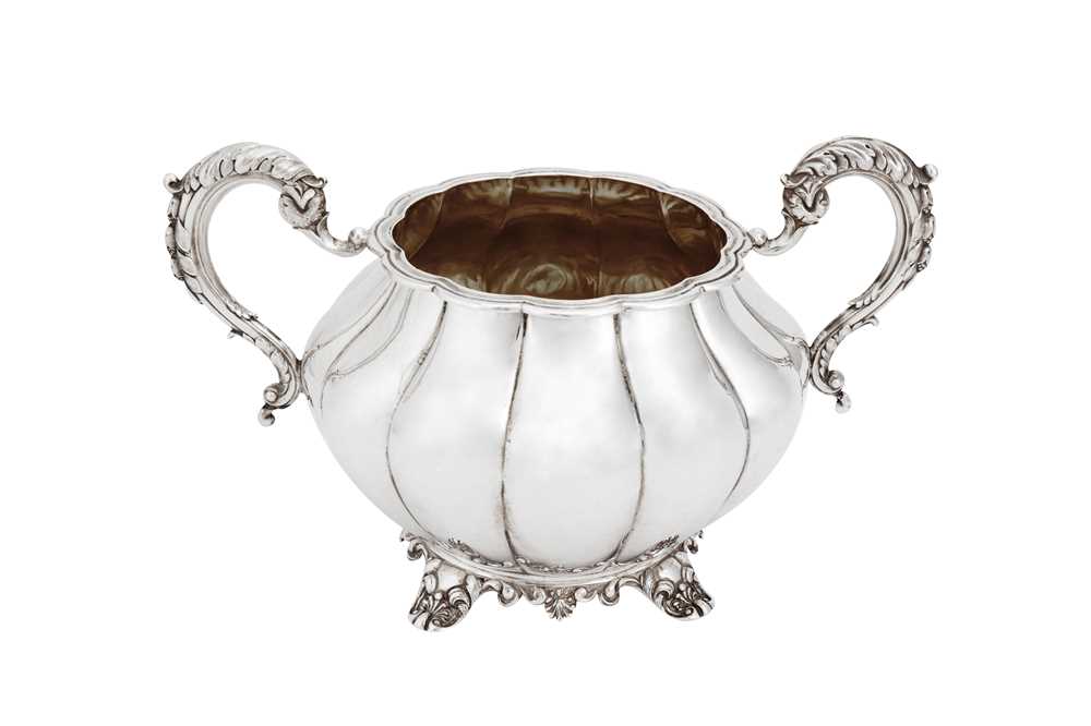 A closely matched Victorian sterling silver four-piece tea and coffee service - Image 4 of 13