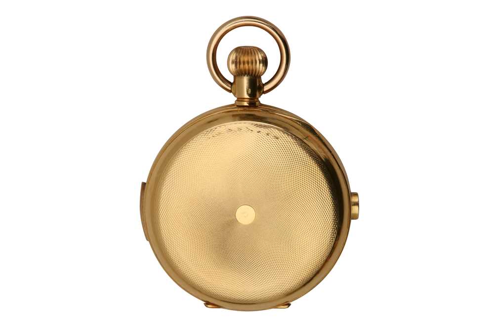 AN 18K GOLD SWISS FULL HUNTER REPEATER POCKET WATCH - Image 5 of 5