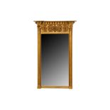 A REGENCY GILTWOOD PIER MIRROR