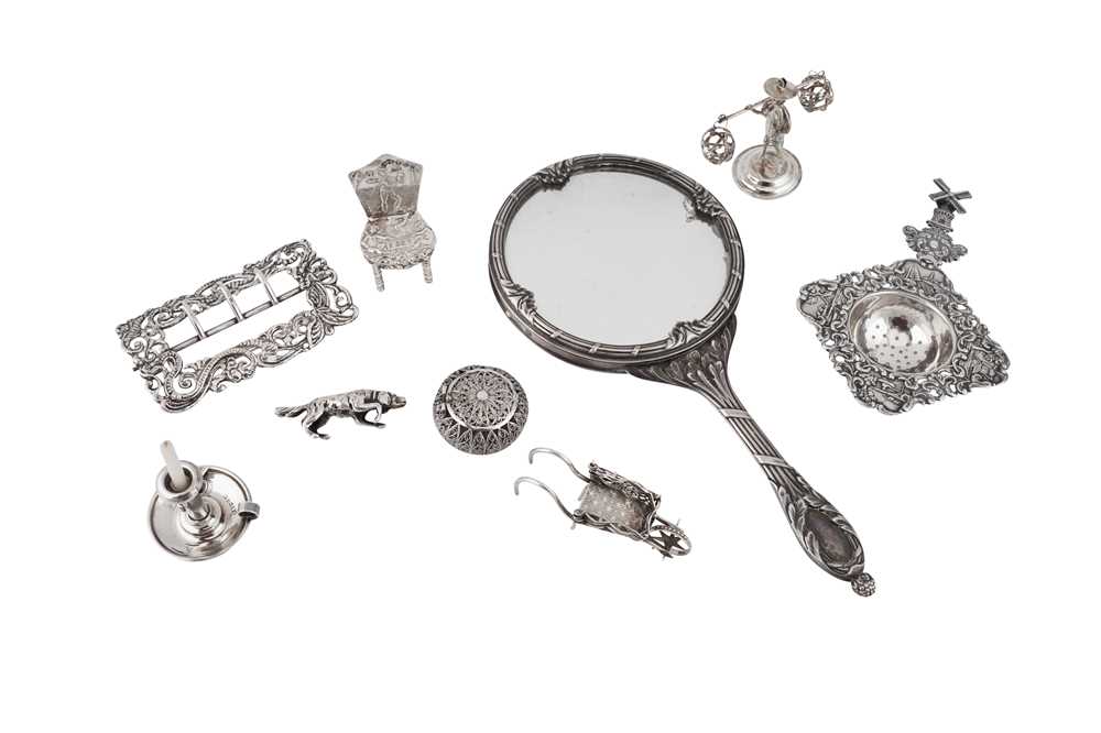 A MIXED GROUP OF SILVER OBJECTS OF VERTU - Image 2 of 2