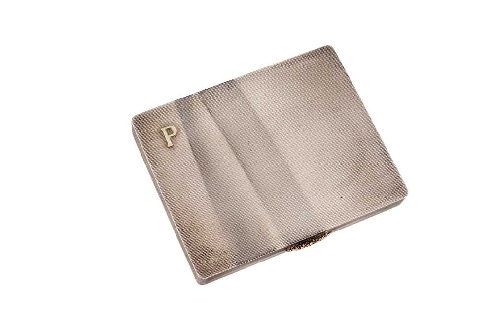 AN ELIZABETH II STERLING SILVER CIGARETTE CASE, BIRMINGHAM 1963 BY ASPREY