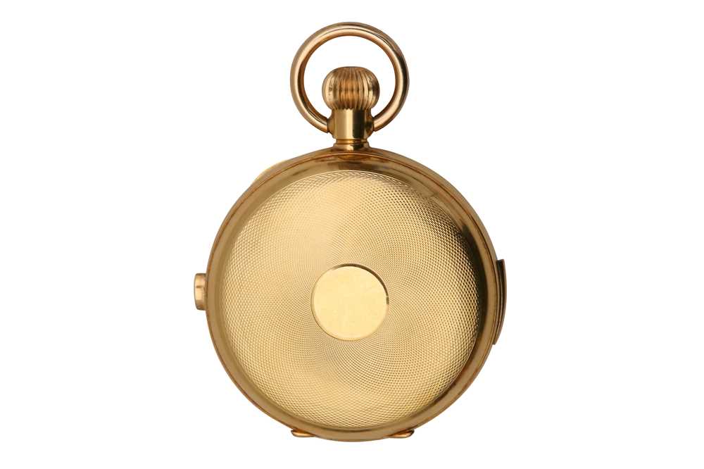 AN 18K GOLD SWISS FULL HUNTER REPEATER POCKET WATCH - Image 4 of 5