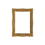 A CHINA TRADE 19TH CENTURY LOUIS XIV CARVED AND GILDED STYLE FRAME