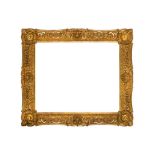 A CHINA TRADE 19TH CENTURY CARVED AND GILDED RÉGENCE STYLE FRAME