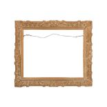 A CHINA TRADE 19TH CENTURY LOUIS XIV STYLE CARVED FRAME