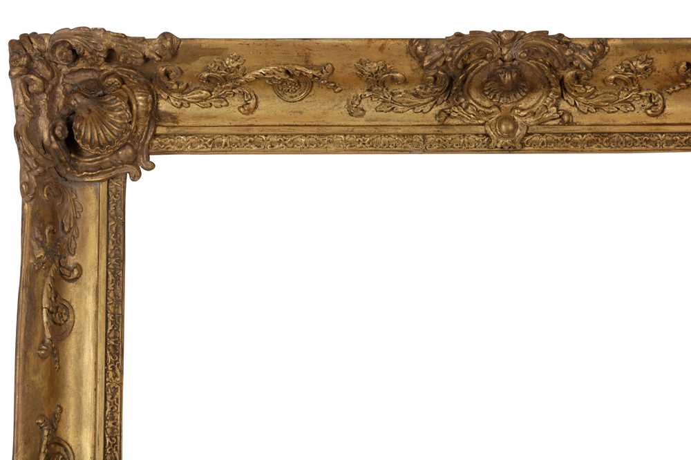 A FRENCH 19TH CENTURY LOUIS XIV GILDED COMPOSITION FRAME - Image 2 of 3