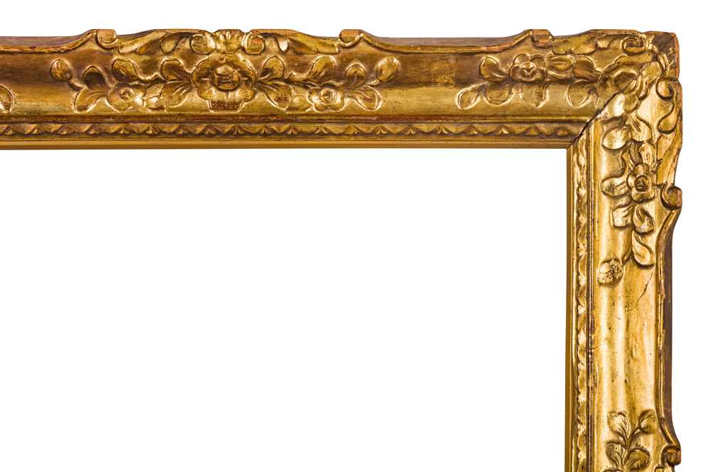 A PAIR OF EARLY 19TH CENTURY LOUIS XIV STYLE CARVED AND GILDED, CHINA TRADE FRAMES - Image 3 of 9