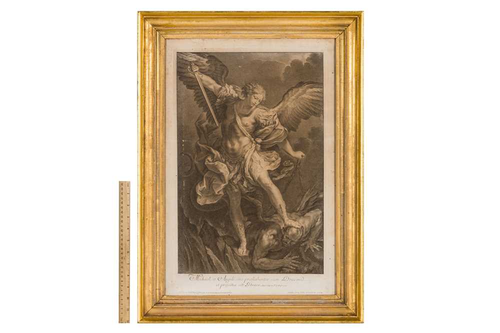 AN ITALIAN 18TH CENTURY PLAIN CARLO MARATTA GILDED FRAME - Image 5 of 5