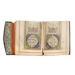 A MINIATURE OTTOMAN ILLUMINATED PRAYER BOOK Ottoman Turkey, dated 1284 AH (1867 AD)