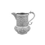 AN ANGLO-INDIAN UNMARKED SILVER WATER JUG Kashmir, Northern India, Raj period, ca. 1880