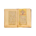 A MINIATURE ILLUMINATED OTTOMAN PRAYER BOOK Ottoman Turkey, mid to late 19th century