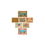 SEVEN CHROMOLITHOGRAPHED HAJJ CERTIFICATES Mecca, Hijaz, Saudi Arabia and Ottoman Provinces, 20th ce