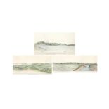 LIEUTENANT WILLIAM MAXWELL, R.M 威廉·麥克斯韋中尉 Three landscape paintings of China 中國風景圖三件