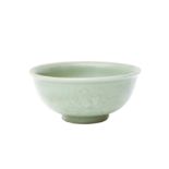 A CHINESE LONGQUAN CELADON BOWL 明 龍泉青釉暗刻纏枝蓮紋盌