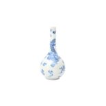 A CHINESE BLUE AND WHITE 'DRAGON' BOTTLE VASE 清十九世紀 青花雲龍紋長頸瓶