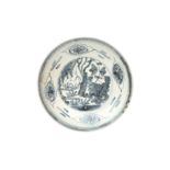 A CHINESE SWATOW BLUE AND WHITE 'PHOENIX' DISH 明 漳州青花鳳紋盤