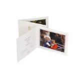 TWO CHRISTMAS CARDS FROM QUEEN ELIZABETH II AND PRINCE PHILIP, 2003 AND 2004