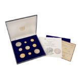 A 1972 JERSEY GOLD AND SILVER WEDDING COIN SET