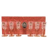 SET OF 6 GLASSES COMMEMORATING THE CORONATION OF QUEEN ELIZABETH II, 1953