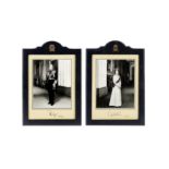 PAIR OF PRESENTATION PHOTOGRAPHS OF QUEEN ELIZABETH II AND PRINCE PHILIP