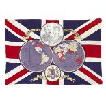 SOUVENIR FLAG FOR THE SILVER JUBILEE OF GEORGE V & QUEEN MARY