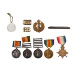 A BOER WAR AND WORLD WAR ONE GROUP OF MEDALS