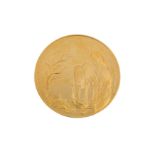 A 22K GOLD MARC CHAGALL MEDALLION