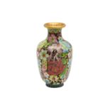 A CHINESE CLOISONNÉ ENAMEL VASE, 20TH CENTURY