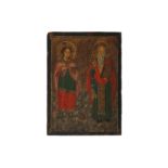 A 19TH CENTURY OR LATER GREEK ORTHODOX ICON