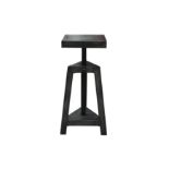 A INDUSTRIAL STYLE METAL SIDE TABLE