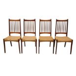 A SET OF FOUR MID-CENTURY ARNE HOVMAND-OLSEN FOR MOGENS KOLD CHAIRS