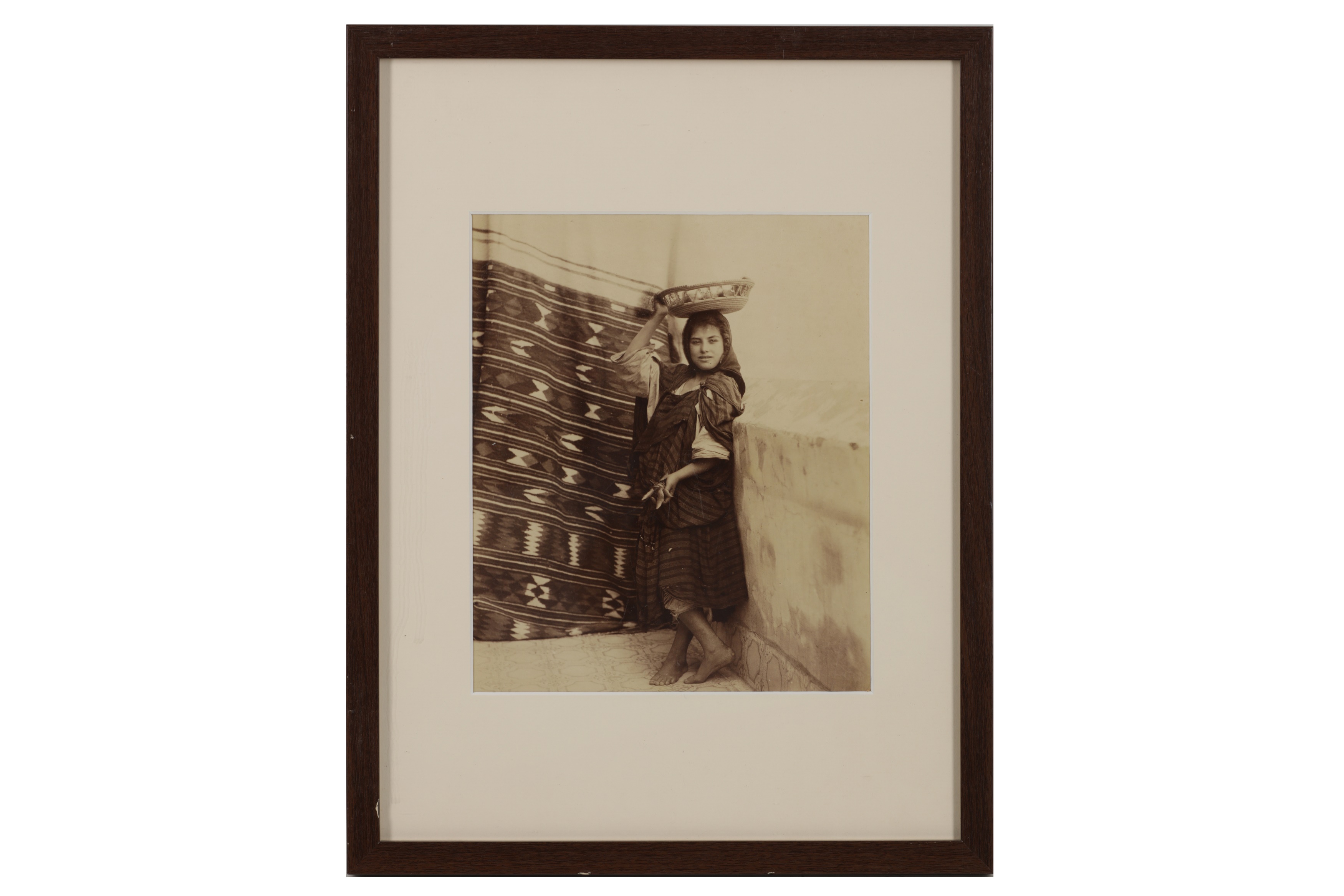 LOT WITHDRAWN TWO PORTRAITS OF ALGERIAN WOMEN ca. 1890-1900, one attributed to Alexandre Bougault - Image 2 of 2