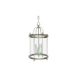 A CONTEMPOARY ANTIQUE STYLE HANGING LANTERN LIGHT