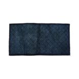 A CHINESE DARK-BLUE CARPET 十九或二十世紀 深藍地暗花地毯