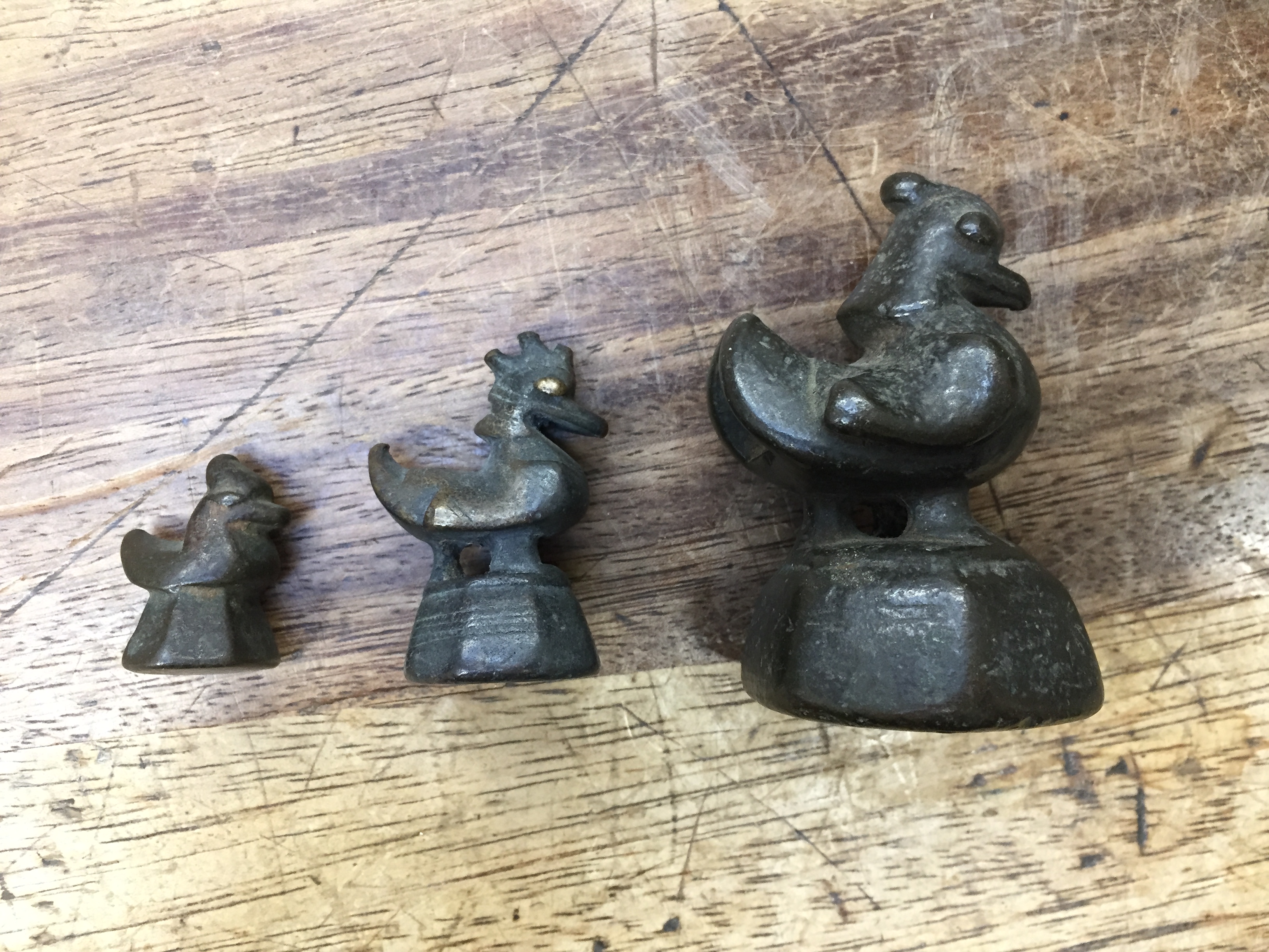A GROUP OF SEVEN BURMESE BRONZE WEIGHTS OFFERED ON BEHALF OF PROSPECT BURMA TO BENEFIT EDUCATIONAL - Image 3 of 22