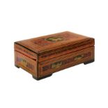 A BURMESE RED AND BLACK LACQUER 'TIGER' BOX OFFERED ON BEHALF OF PROSPECT BURMA TO BENEFIT