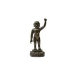 A CHINESE BRONZE FIGURE OF THE INFANT BUDDHA 明 銅浴佛太子像