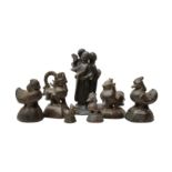 A GROUP OF SEVEN BURMESE BRONZE WEIGHTS OFFERED ON BEHALF OF PROSPECT BURMA TO BENEFIT EDUCATIONAL