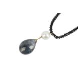 A RUTILATED QUARTZ NECKLACE