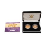 A 2007 50TH ANNIVERSARY GOLD SOVEREIGN CASED SET