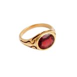 A GARNET RING