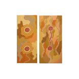 WILLIAM SANDY A PAIR OF TWO ABORIGAL PAINTINGS