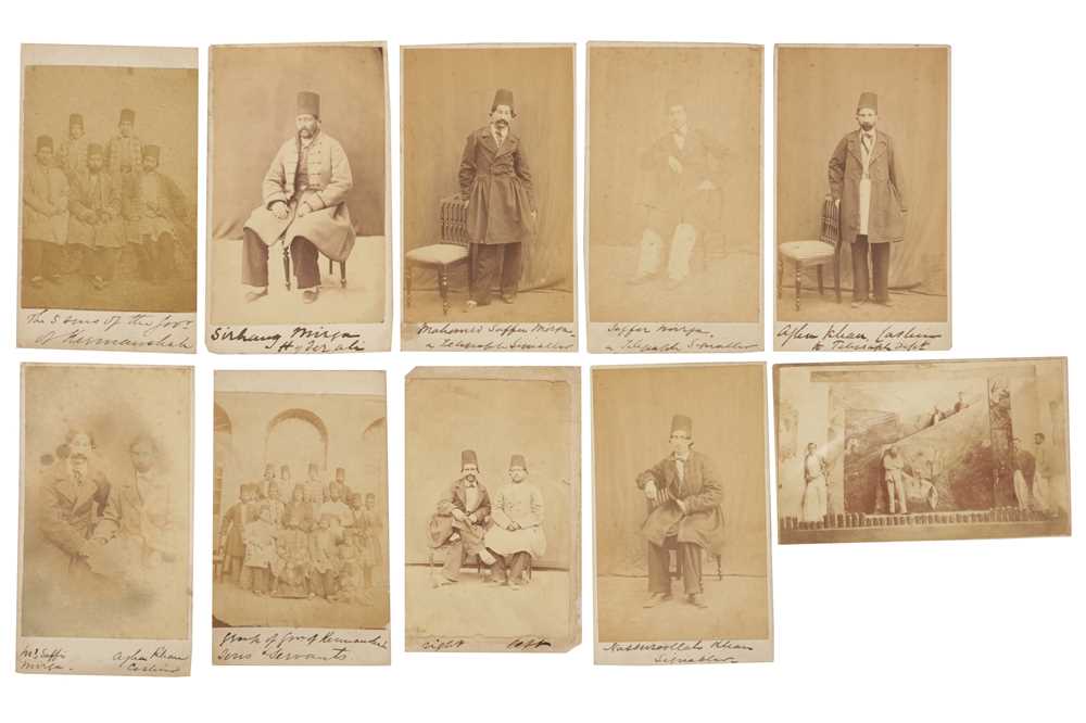 A RARE GROUP OF PERSIAN CARTES DE VISITE Photographer Unknown, ca.1860s