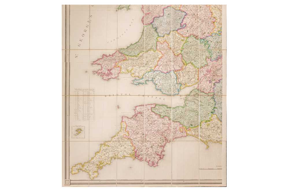 Lewis (S. & Co., publisher) A Map of England and Wales… Showing the Principal Roads, Railways… - Image 3 of 4