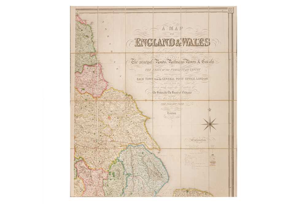 Lewis (S. & Co., publisher) A Map of England and Wales… Showing the Principal Roads, Railways…