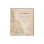 Lewis (S. & Co., publisher) A Map of England and Wales… Showing the Principal Roads, Railways…