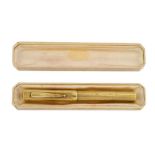 A 14K gold Edward Todd & Co. New York 5 Pen Engraved for "Thomas Griffin, Mayor of Kidderminster, 19